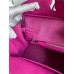 Replica Handbag Store Birkin 25 Retourne Handmade Bag In Rose Purple Swift Calfskin