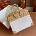 Replica Handbag Store Birkin 25 Handmade Bag In Toile & Biscuit Swift Leather Replica Handbag Store Birkin 25 Handmade Bag In Toile & Biscuit Swift Leather