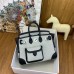 Replica Handbag Store Birkin Cargo 25 Bag in Ecru Toile and Black Swift Leather Replica Handbag Store Birkin Cargo 25 Bag in Ecru Toile and Black Swift Leather