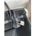 Replica Handbag Store Birkin Cargo 25 Bag in Black Toile and Swift Leather