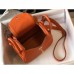 Replica Handbag Store Mini Lindy Bag In Orange Clemence Leather Replica Handbag Store Mini Lindy Bag In Orange Clemence Leather
