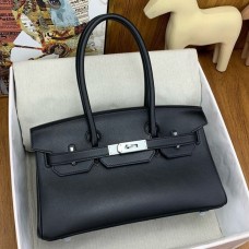 Replica Handbag Store Shoulder Birkin Light 29 Bag in Black Swift Calfskin