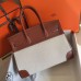 Replica Handbag Store Birkin 30cm Bag In Toile H Canvas With Barenia Leather