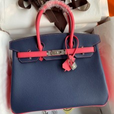 Replica Handbag Store HSS Birkin 30 Bicolor Bag in Blue Saphir and Rose Lipstick Epsom Calfskin Replica Handbag Store HSS Birkin 30 Bicolor Bag in Blue Saphir and Rose Lipstick Epsom Calfskin
