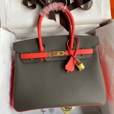 Replica Handbag Store HSS Birkin 30 Bicolor Bag in Etain and Piment Epsom Calfskin Replica Handbag Store HSS Birkin 30 Bicolor Bag in Etain and Piment Epsom Calfskin