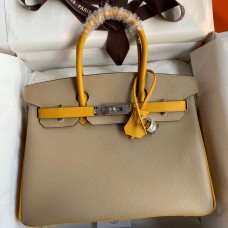Replica Handbag Store HSS Birkin 30 Bicolor Bag in Trench and Yellow Epsom Calfskin Replica Handbag Store HSS Birkin 30 Bicolor Bag in Trench and Yellow Epsom Calfskin