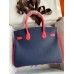 Replica Handbag Store HSS Birkin 30 Bicolor Bag in Blue Saphir and Rose Lipstick Epsom Calfskin