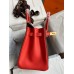 Replica Handbag Store HSS Birkin 30 Bicolor Bag in Etain and Piment Epsom Calfskin