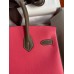 Replica Handbag Store HSS Birkin 30 Bicolor Bag in Rose Lipstick and Taupe Epsom Calfskin