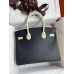Replica Handbag Store HSS Birkin 30 Bicolor Bag in Black and Craie Epsom Calfskin