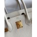 Replica Handbag Store Birkin 35CM Retourne Handmade Bag In Craie Clemence Leather