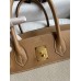 Replica Handbag Store Birkin 30 Handmade Bag In Toile & Chai Epsom Leather