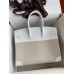 Replica Handbag Store Birkin 35 Handmade Bag In Toile & White Clemence Leather Replica Handbag Store Birkin 35 Handmade Bag In Toile & White Clemence Leather