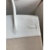 Replica Handbag Store Birkin 35 Handmade Bag In Toile & White Clemence Leather Replica Handbag Store Birkin 35 Handmade Bag In Toile & White Clemence Leather