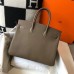 Replica Handbag Store Birkin 30cm 35cm Bag In Taupe Clemence Leather