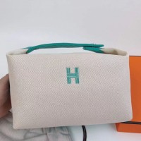 Replica Handbag Store Bride-a-Brac Large Case in Ecru Canvas with Green Zigzag Motifs Replica Handbag Store Bride-a-Brac Large Case in Ecru Canvas with Green Zigzag Motifs