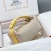 Replica Handbag Store Bride-a-Brac Large Case in Ecru Canvas with Jaune Ambre Zigzag Motifs