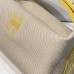 Replica Handbag Store Bride-a-Brac Large Case in Ecru Canvas with Jaune Ambre Zigzag Motifs