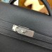 Replica Handbag Store Kelly Depeches 36 Briefcase in Black Clemence Leather