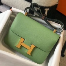 Replica Handbag Store Epsom Constance 24cm Vert Criquet Handmade Bag