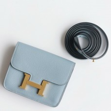 Replica Handbag Store Constance Slim Wallet in Blue Lin Evercolor Calfskin