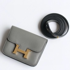 Replica Handbag Store Constance Slim Wallet in Gris Meyer Epsom Calfskin