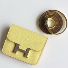 Replica Handbag Store Constance Slim Wallet in Jaune Poussin Epsom Calfskin