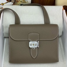 Replica Handbag Store Sac a Depeches 21 Bag in Taupe Clemence Leather