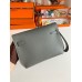Replica Handbag Store Kelly Depeches 25 Pouch in Vert Amande Epsom Calfskin