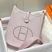 Replica Handbag Store Evelyne III TPM Bag In Mauve Pale Clemence Leather
