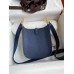 Replica Handbag Store Evelyne Mini Handmade Bag in Blue Saphir Clemence Leather