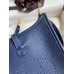 Replica Handbag Store Evelyne Mini Handmade Bag in Blue Saphir Clemence Leather