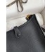 Replica Handbag Store Evelyne Mini Handmade Bag in Black Clemence Leather
