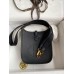 Replica Handbag Store Evelyne Mini Handmade Bag in Black Clemence Leather