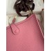Replica Handbag Store Evelyne Mini Handmade Bag in Rose Sakura Clemence Leather