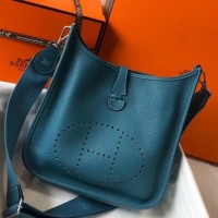 Replica Handbag Store Evelyne III 29 PM Bag In Blue Jean Clemence Leather