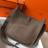 Replica Handbag Store Evelyne III 29 PM Bag In Taupe Clemence Leather
