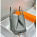 Replica Handbag Store Garden Party 30 Bag In Gris Meyer Taurillon Leather