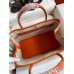 Replica Handbag Store Garden Party 30 Handmade Bag in Toile and Orange Leather