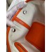 Replica Handbag Store Garden Party 30 Handmade Bag in Toile and Orange Leather