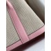 Replica Handbag Store Garden Party 30 Handmade Bag in Toile and Pink Leather