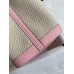 Replica Handbag Store Garden Party 30 Handmade Bag in Toile and Pink Leather