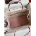 Replica Handbag Store Garden Party 30 Handmade Bag in Toile and Pink Leather