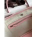Replica Handbag Store Garden Party 30 Handmade Bag in Toile and Pink Leather