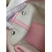 Replica Handbag Store Garden Party 30 Handmade Bag in Toile and Pink Leather
