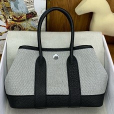 Replica Handbag Store Neo Garden Party 23 Bag in Canvas and Black Negonda Calfskin