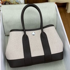 Replica Handbag Store Neo Garden Party 23 Bag in Canvas and Ebene Negonda Calfskin