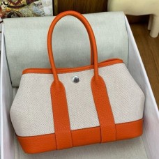 Replica Handbag Store Neo Garden Party 23 Bag in Canvas and Orange Negonda Calfskin