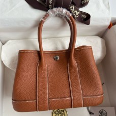 Replica Handbag Store Neo Garden Party 23 Handmade Bag in Gold Clemence Leather