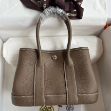 Replica Handbag Store Neo Garden Party 23 Handmade Bag in Taupe Clemence Leather
